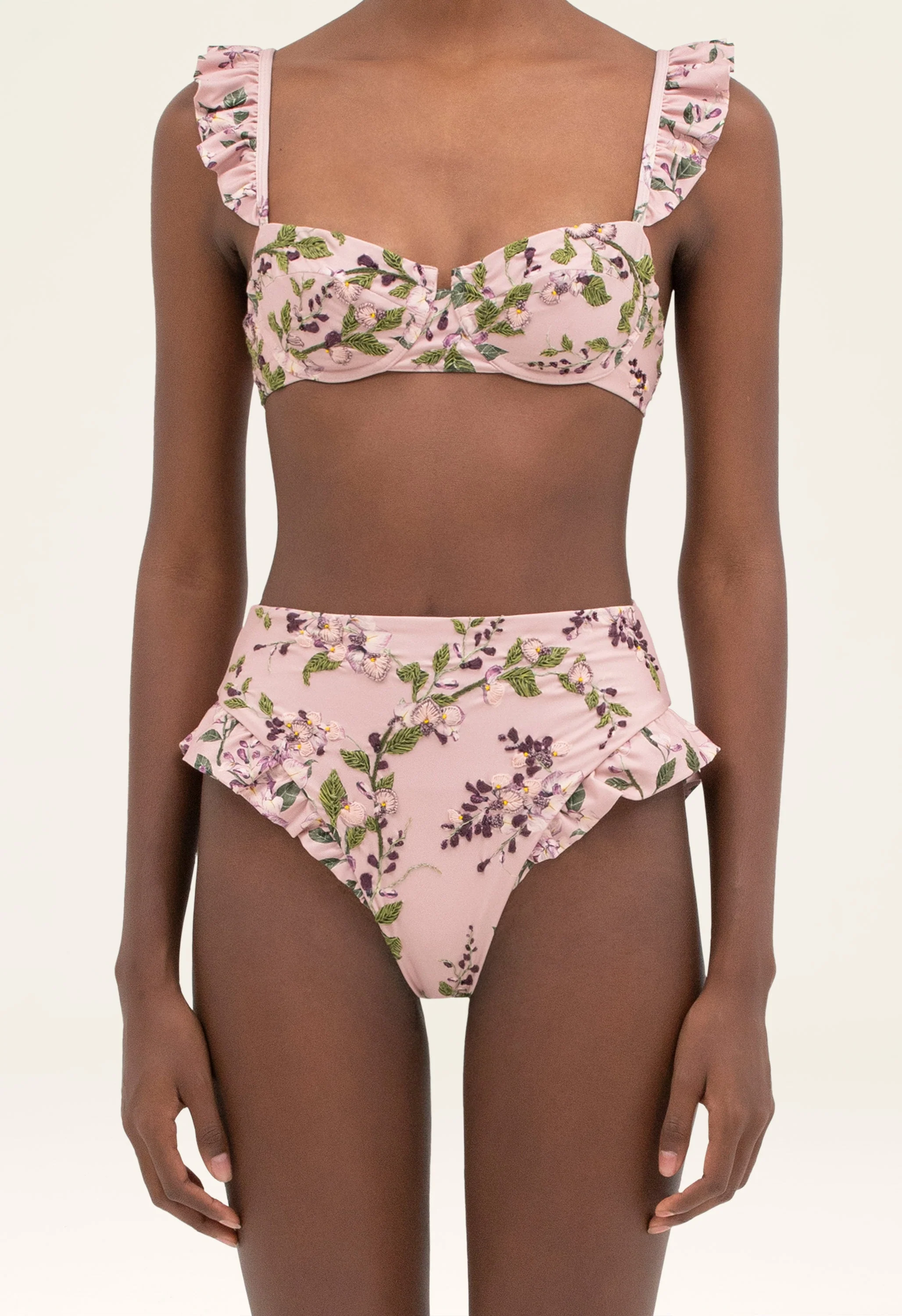 Kiwi Wisteria Bikini Top - Image 5